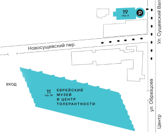 Схема прохода от метро к музею